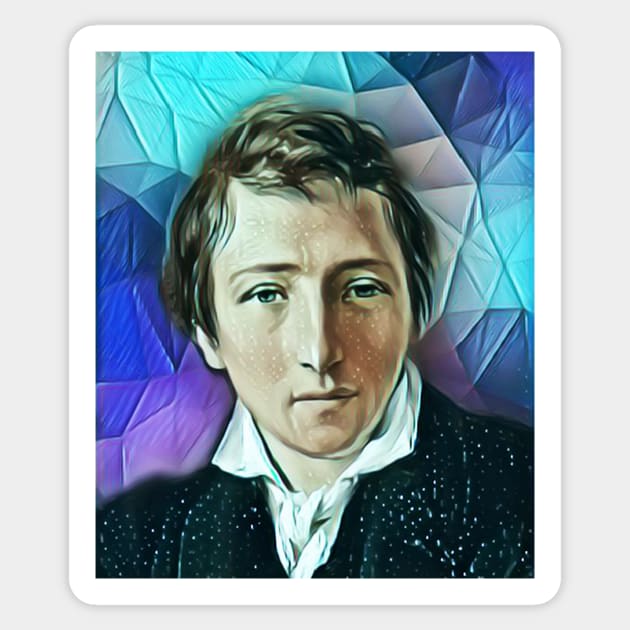 Heinrich Heine Portrait | Heinrich Heine Artwork 6 Sticker by JustLit